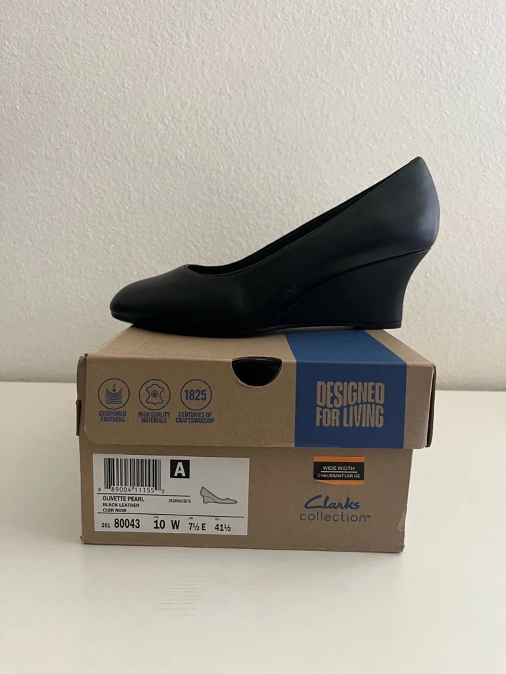 Clarks Ultimate Comfort Classic Black Wedge Pumps - Women's Dress Wedges 10W